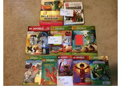 Ninja books & Lego Sets